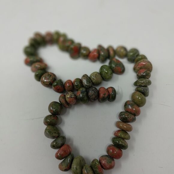 One strand natural Unatite beads - Picture 1 of 5
